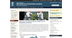 Desktop Screenshot of highcourtofuttarakhand.gov.in